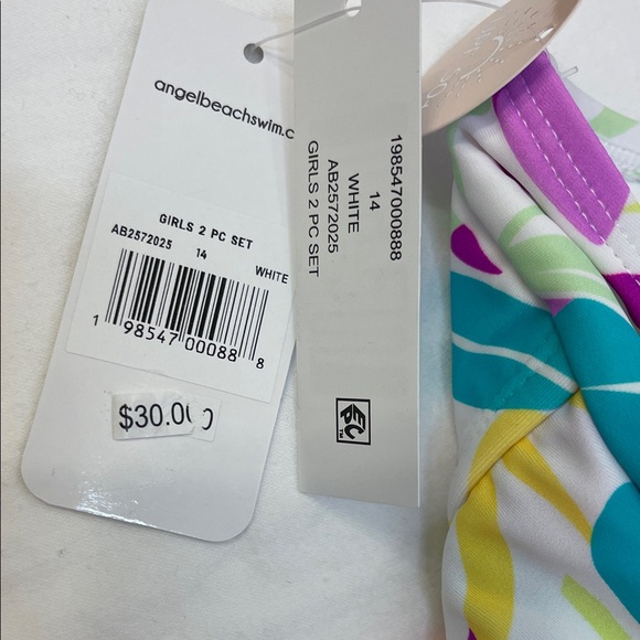 Angel Beach Tropical Floral Tankini Size 14 NWT - Picture 7 of 7